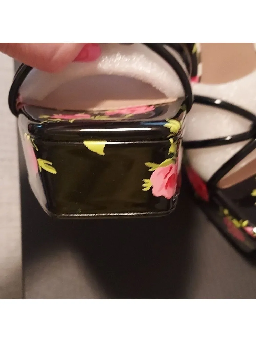 Betsy Johnson Tiky Platform Heels Black Multi